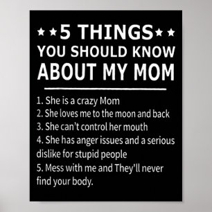 Poster 5 Coisas Que Você Deve Saber Sobre Minha Camiseta