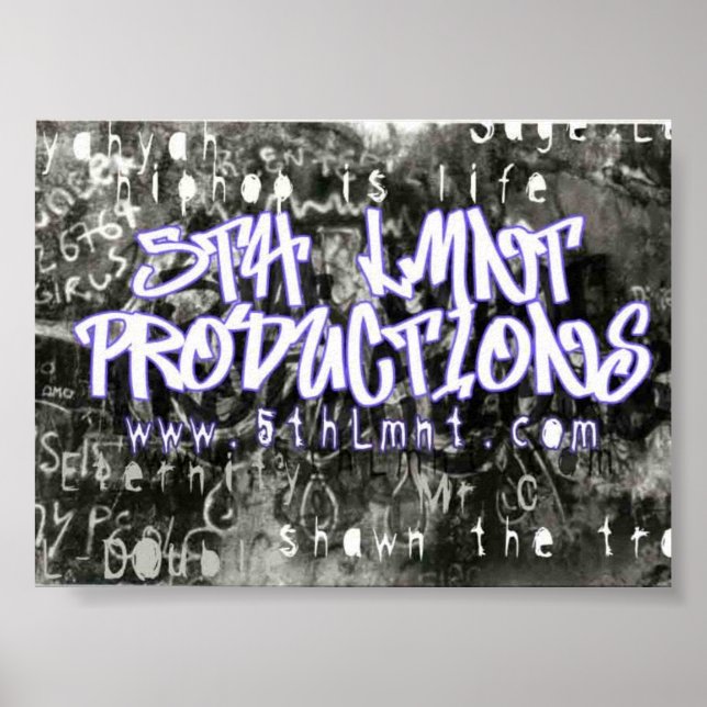 Poster 5 Lmnt Graffitti (Frente)