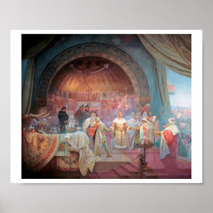 Poster #5 O Rei Boêmiano Premysl Otakar II, Mucha