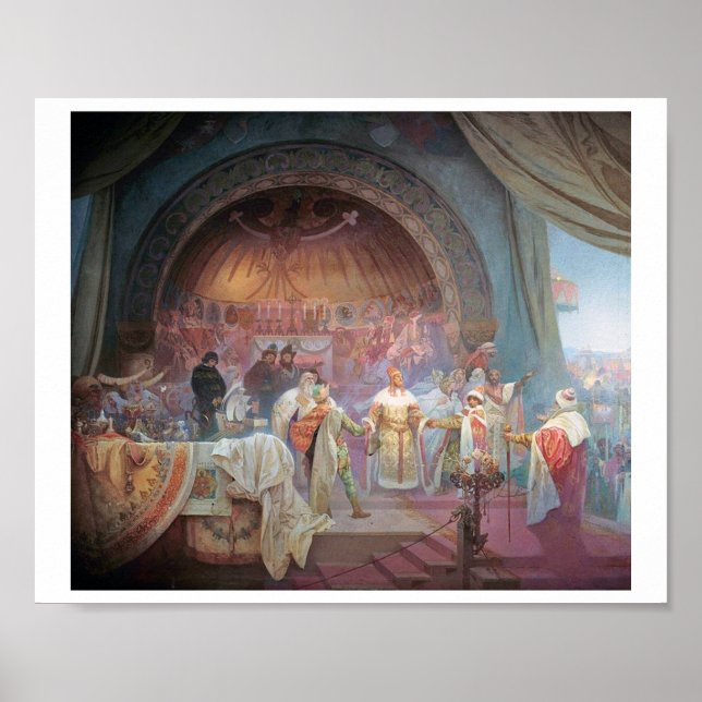 Poster #5 O Rei Boêmiano Premysl Otakar II, Mucha (Frente)