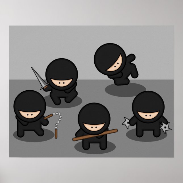 Pôster 5 Pequenos ninjas (Frente)