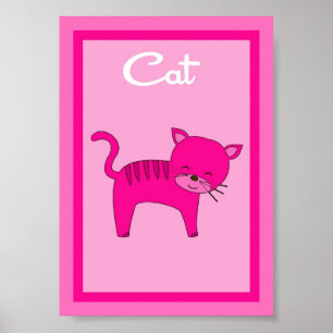 Pôster 5X7 Cat Barn Yard Girls Wall Art