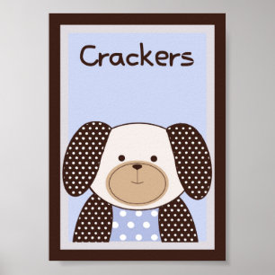 Poster 5x7 "Cracke" Graham Crackers Baby Bedding Wall Art