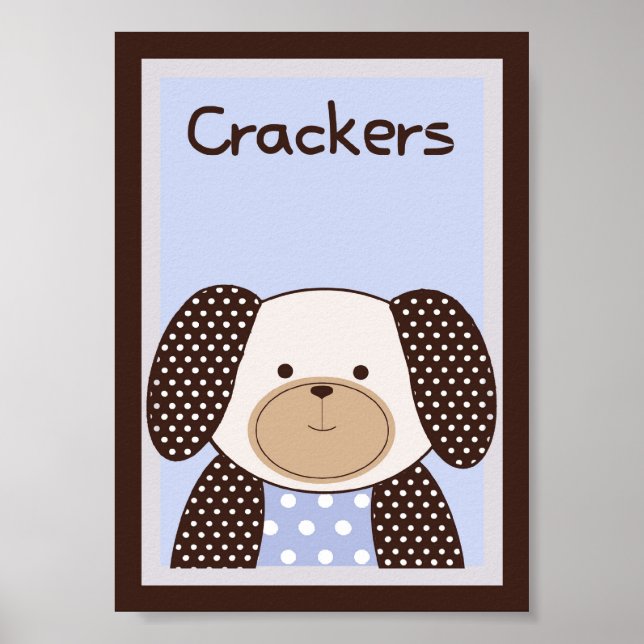 Poster 5x7 "Cracke" Graham Crackers Baby Bedding Wall Art (Frente)