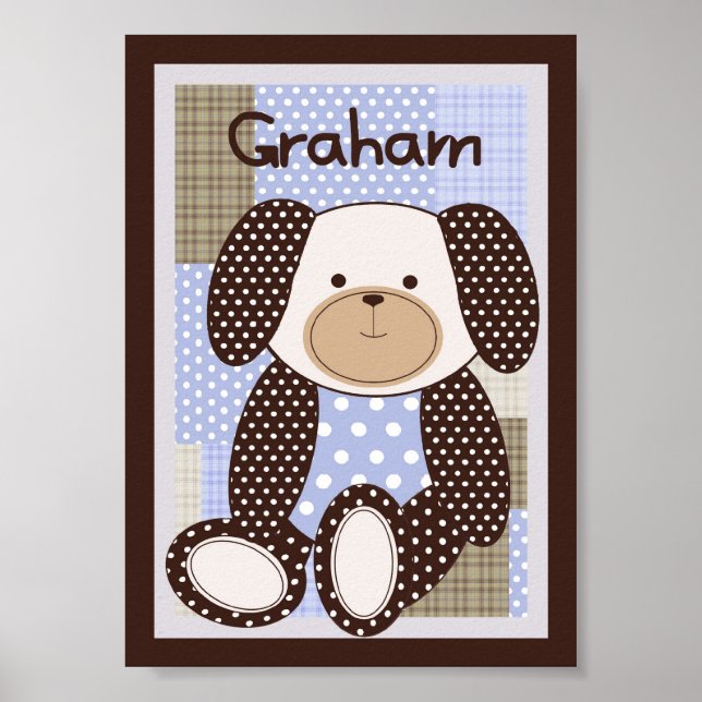 Pôster 5x7 "Graham" Graham Crackers Baby Bedding Wall Art (Frente)