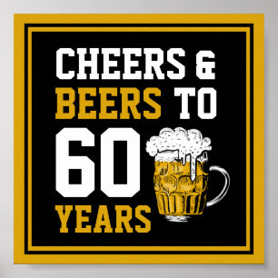 Poster 60º Aniversário Cheers & Beers a 60 anos