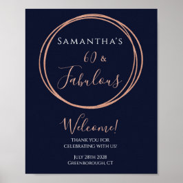 Poster 60º aniversário do Rosa do Marinho Dourado Partido