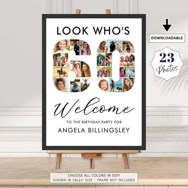 Poster 60º Aniversário Número 60 23 Fotos Vejam quem tem  (Criador carregado)