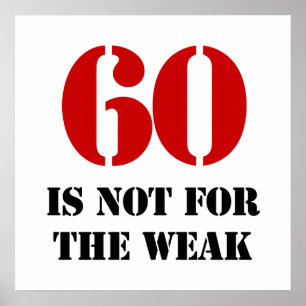 Pôster 60º presente de aniversário