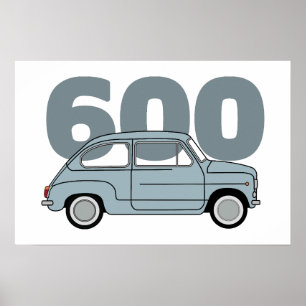 Poster 600 azul
