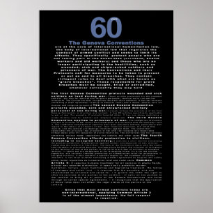 Poster 60 anos, convenção de Genebra