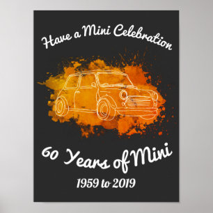 Poster 60 anos de mini 1959 a 2019