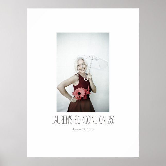 Poster 60 anos indo no Conselho de Festa de Sign In de pr (Frente)