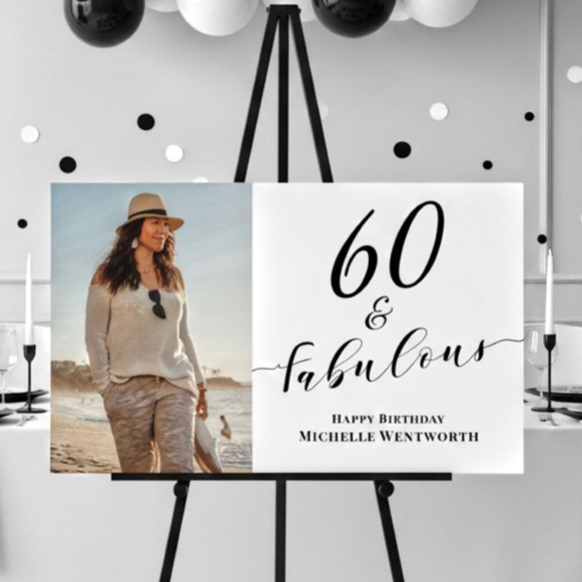 Poster 60 e Fabuloso Script de Foto de Aniversário de Ses (Criador carregado)