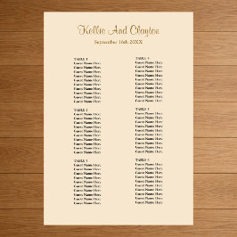 Poster 60 Gráfico de Casamentos de Champagne