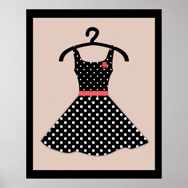 Poster 60, vestido (Frente)
