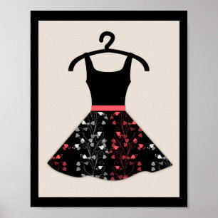 Poster 60, vestido