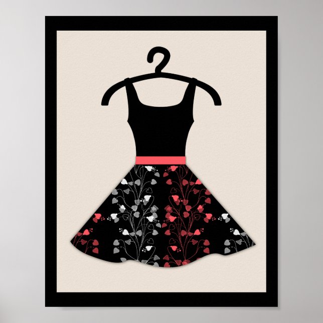 Poster 60, vestido (Frente)