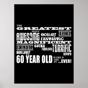 Poster 60th As grandes pessoas de sessenta anos da festa