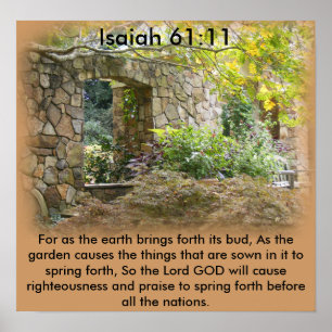 Pôster 61:11 de Isaiah