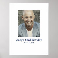 63 Foto personalizada de Aniversário Sign In Party