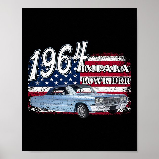 Poster 64 Impala Lowrider Ss 4 De Julho Americano (Frente)