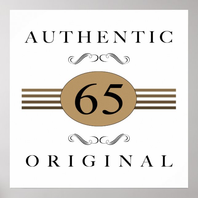 Pôster 65.º aniversário autêntico (Frente)