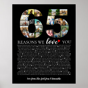 Poster 65 anos por que te amo na reforma