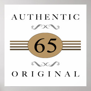 Pôster 65th aniversário autêntico