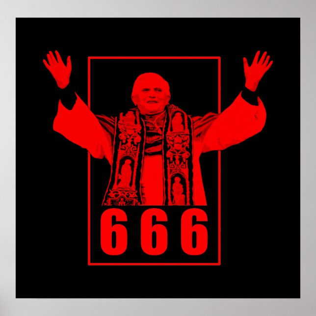 Pôster 666 Papa (Frente)