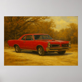 Poster "66" GTO Muscle Car