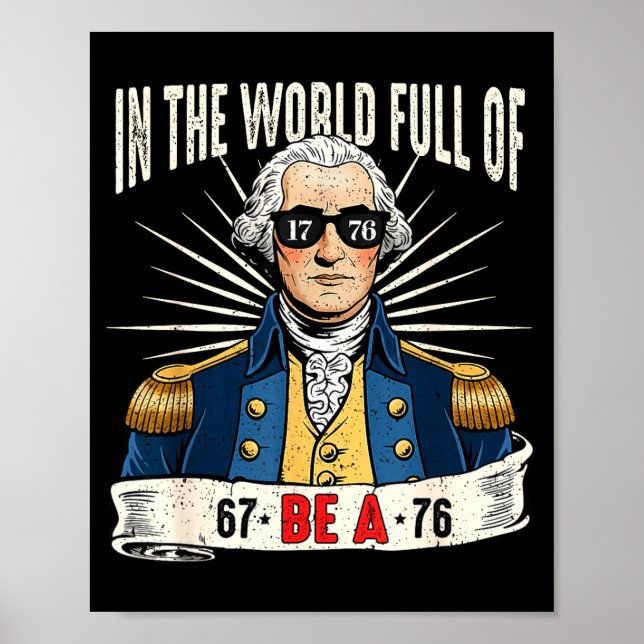 Poster 67 a 76 Meme Engraçado da História de George Washi (Frente)