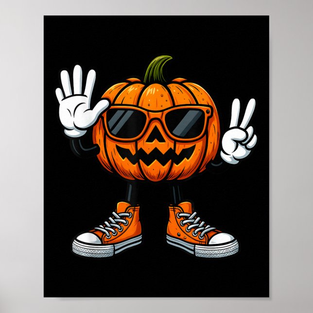 Poster 67 Abóbora de Halloween Engraçada Meme Brainrot Cr (Frente)