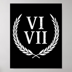 Poster 67 Algarismos Romanos Meme História Professor Vint