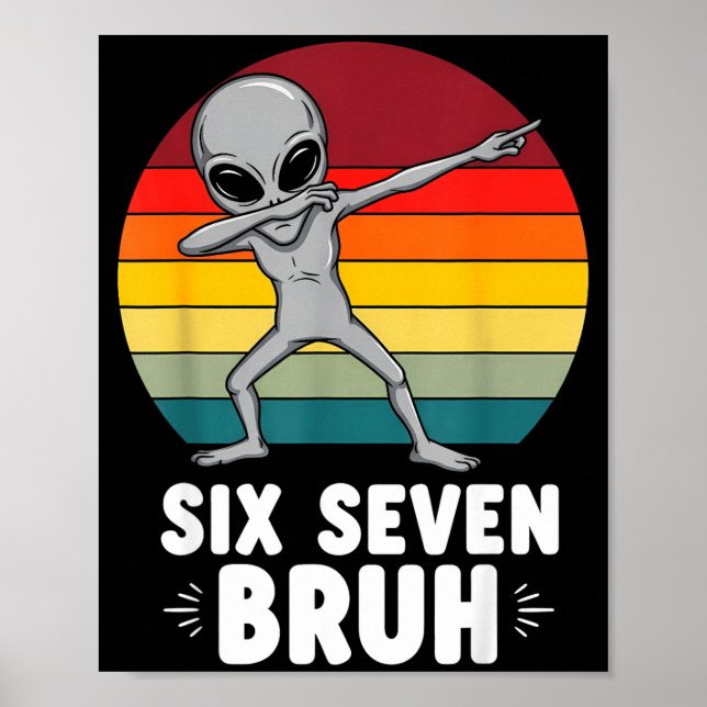 Poster 67 Animals Funny 67 Brainrot Youth Kids Alien 67  (Frente)