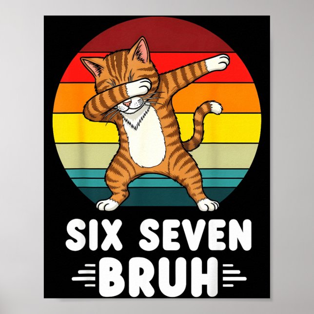 Poster 67 Animals Funny 67 Brainrot Youth Kids Cat 67  (Frente)