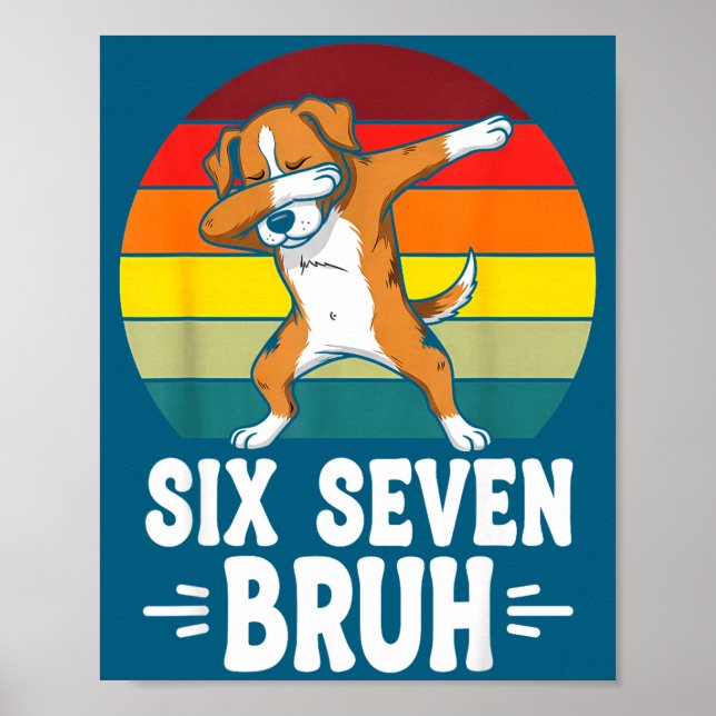 Poster 67 Animals Funny 67 Brainrot Youth Kids Dog 67  (Frente)