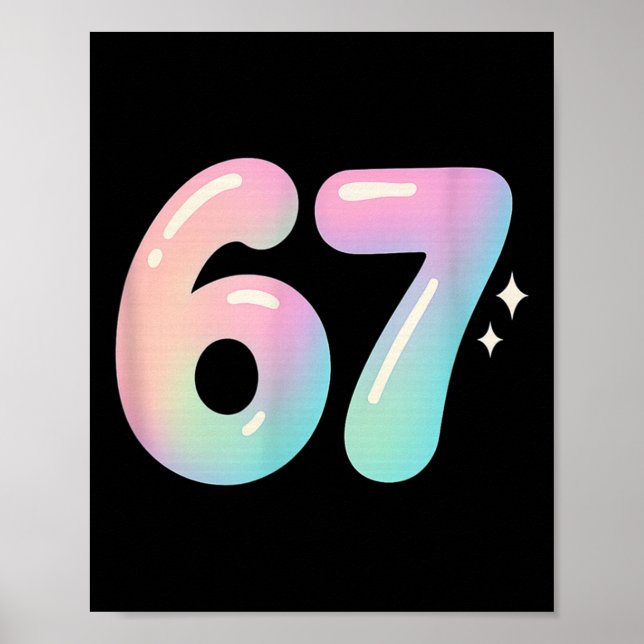 Poster 67 Aura Energy Alpha Slang Internet Meme  (Frente)