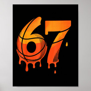 Poster 67 Basquete Sorvete Gotejamento Seis Sete 