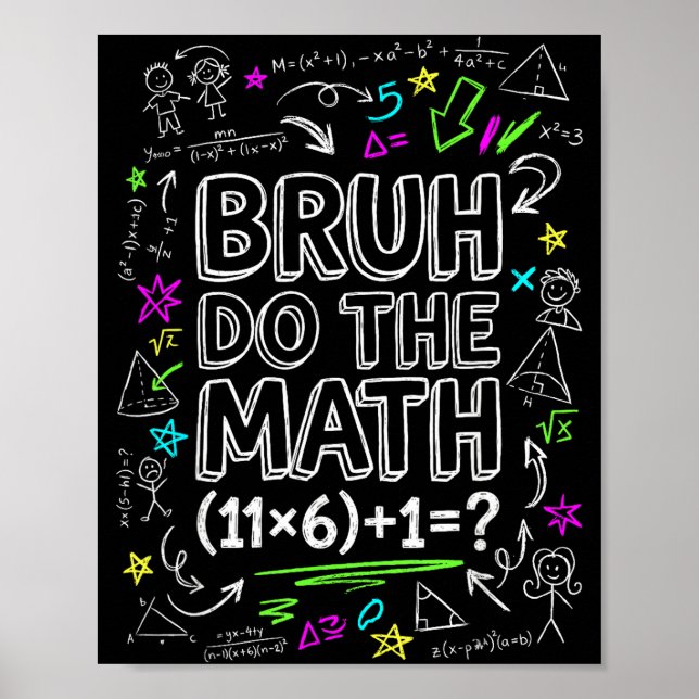Poster 67 Camisa Seis Sete Meme 6-7 Meninos Meninas Bruh  (Frente)
