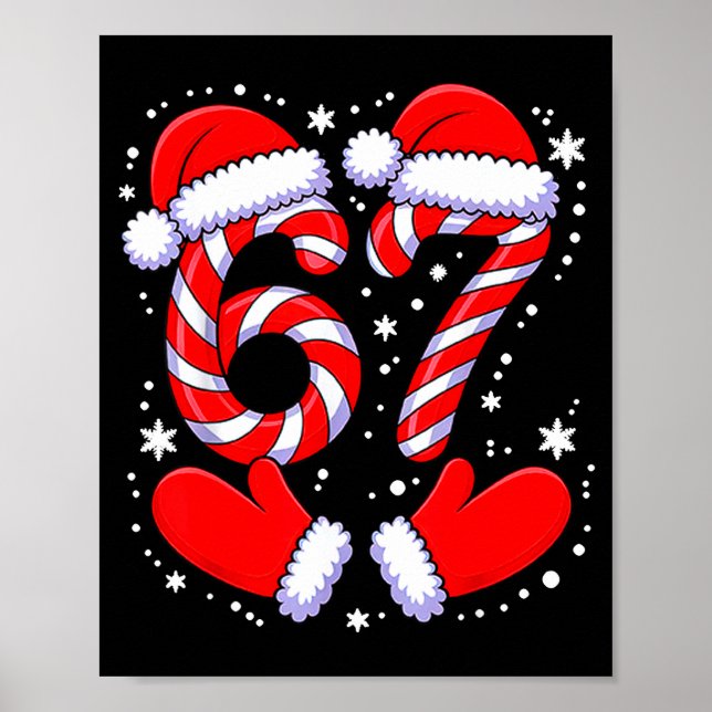 Poster 67 Candy Canes Santa  (Frente)