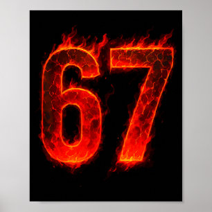 Poster 67 Chama Número Sessenta e Sete Meme 67 Criança