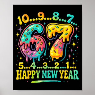 Poster 67 Contagem Regressiva Meme Feliz Ano Novo Drip Nú
