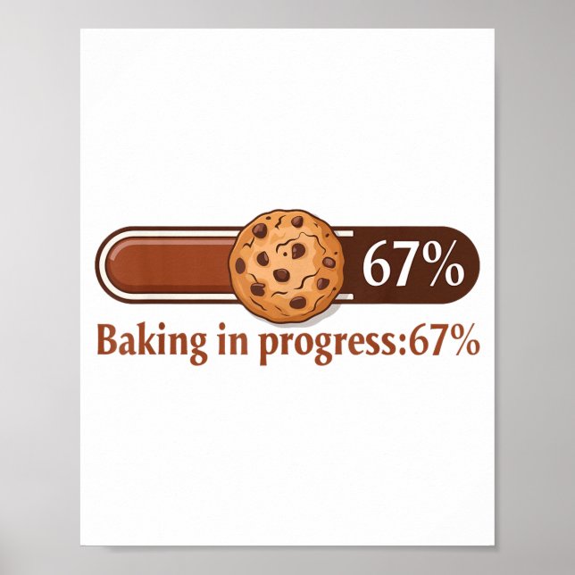 Poster 67 Cookies Baking In Progress Bar Six Seven Kitche (Frente)