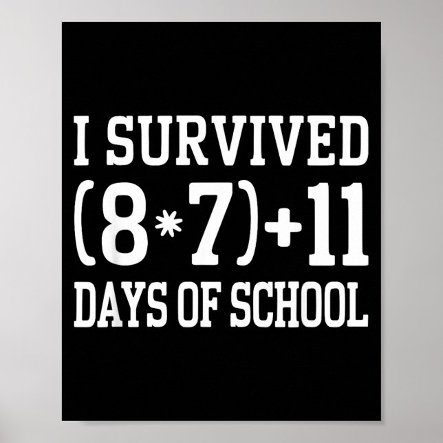 Poster 67 Days Of School Math Problem Teachers 67 Slang 6 (Frente)