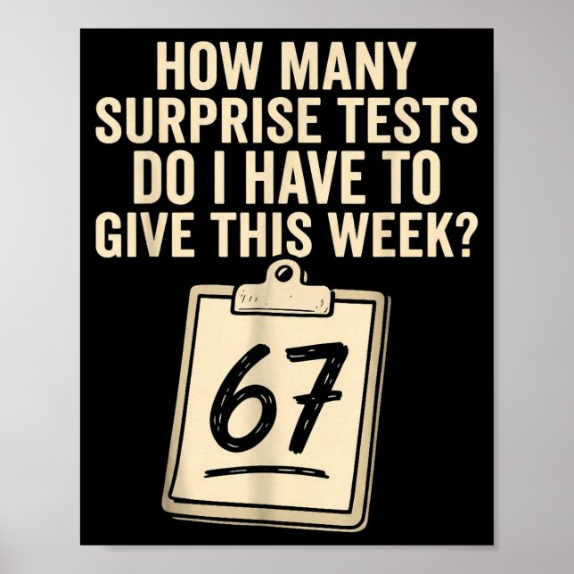 Poster 67 Days Of School Teacher 67 Shirt 67 Teacher  (Frente)