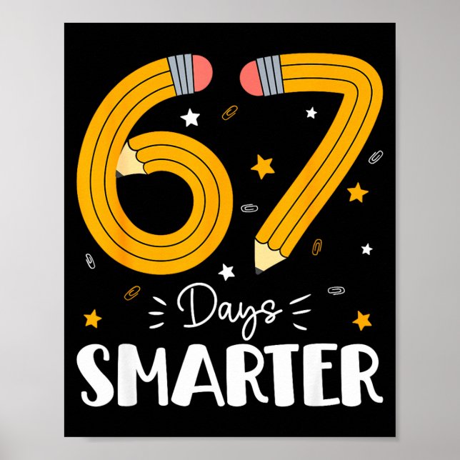Poster 67 Days Smarter Gen Alpha Slang 67 Meme Teachers S (Frente)