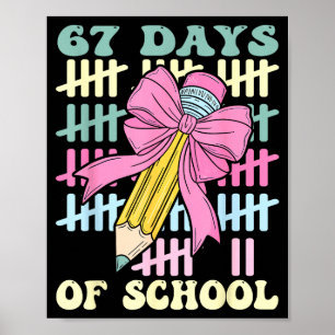 Poster 67 Dias De Escola Desenho De Professor Legal