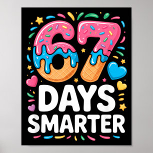 Poster 67 Dias Mais Inteligente Gotejamento Crianças Prof