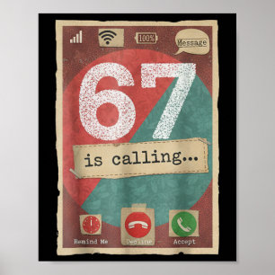 Poster 67 está Ligando para Meme de Tela de Telefone Engr